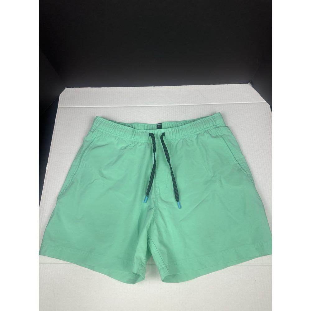 AVID Fishing Shorts Men's Large Green 5" Inseam Beach Swim